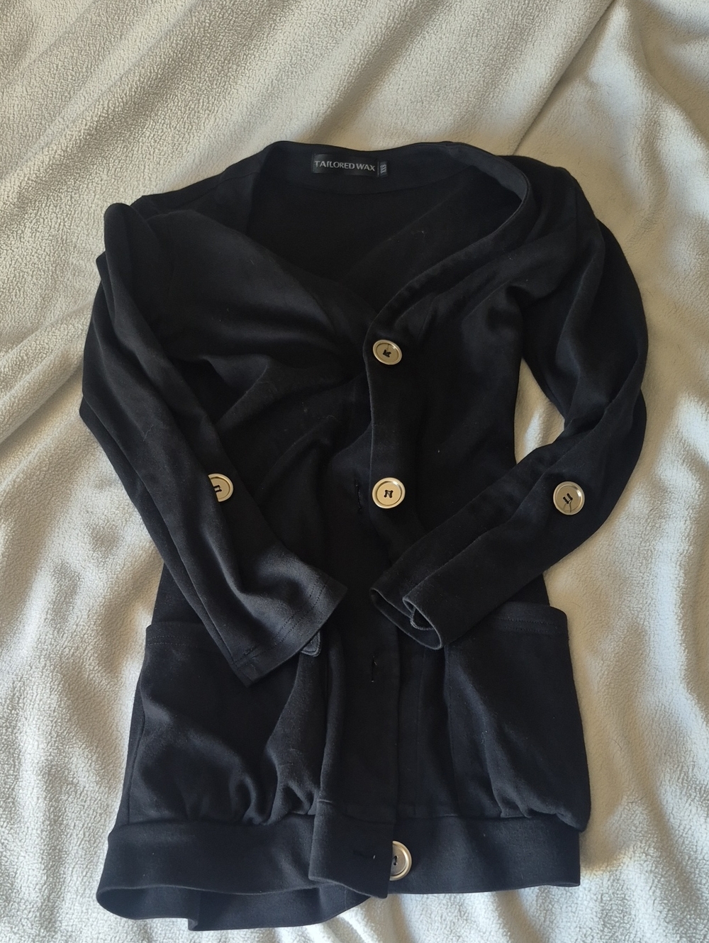 Talbots Black Button-Front Women's Blazer Jacket